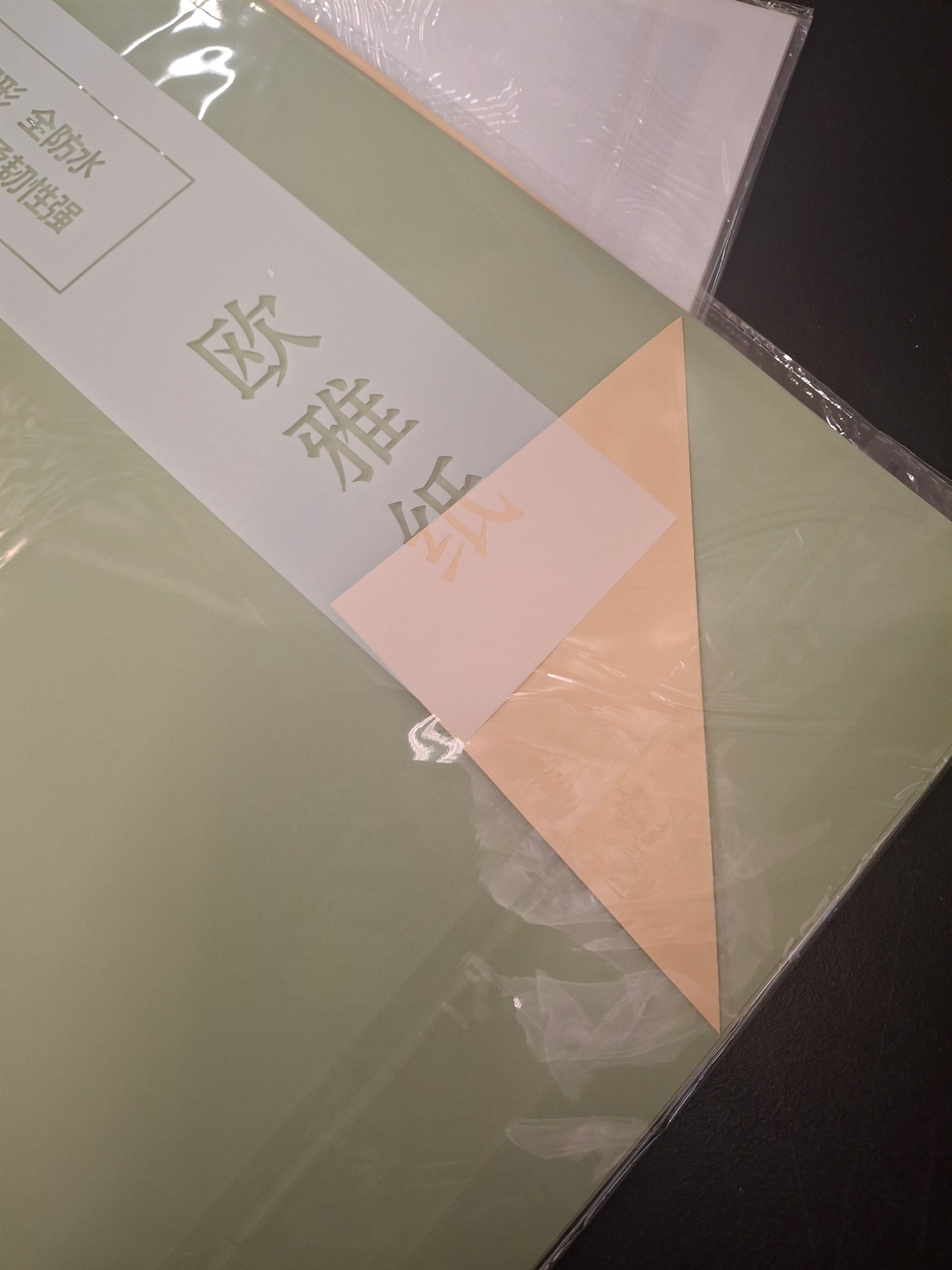 double-colored paper waterproof.